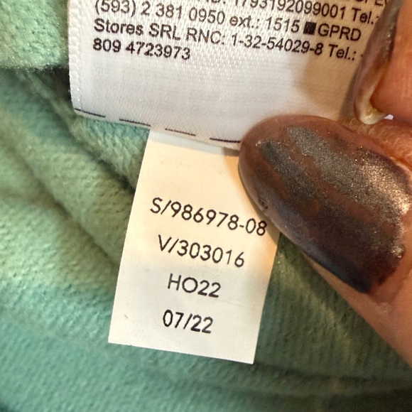 Athleta Purana Seafoam Green V-Neck Wrap Sweatshirt Size Small - Picture 12 of 12